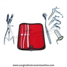 Hegar uterine dilator 3 pieces set,3-4, 5-6, 11-12, pinwheel, mathieu, grave 3pcs, collin large